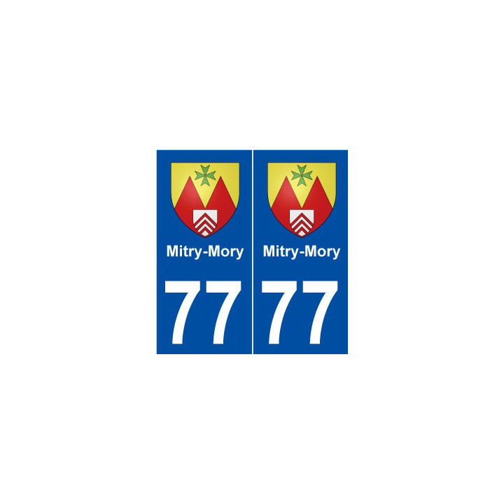 77 Mitry-Mory blason autocollant plaque stickers ville