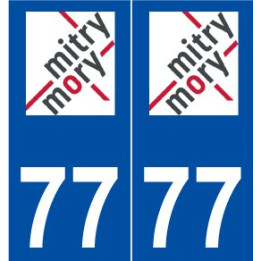 77 Mitry-Mory logo autocollant plaque stickers ville