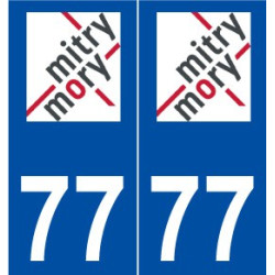 77 Mitry-Mory logo autocollant plaque stickers ville