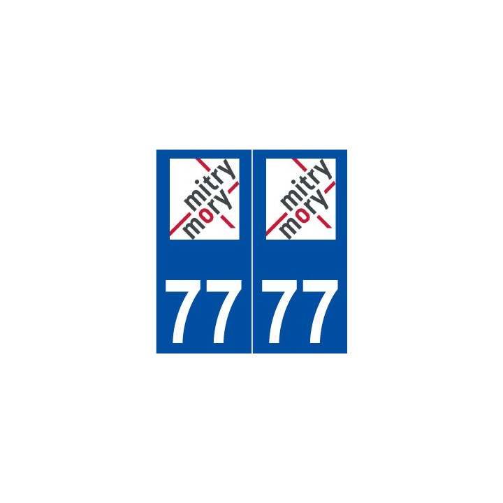 77 Mitry-Mory logo autocollant plaque stickers ville