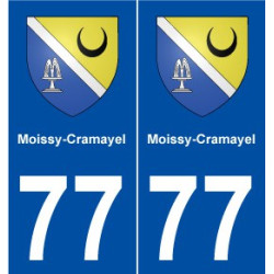 77 Moissy-Cramayel blason autocollant plaque stickers ville