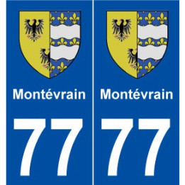 77 Montévrain blason autocollant plaque stickers ville