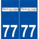 77 Moret-sur-Loing logo autocollant plaque stickers ville