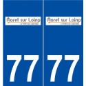 77 Moret-sur-Loing logo autocollant plaque stickers ville