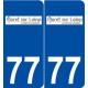 77 Moret-sur-Loing logo autocollant plaque stickers ville