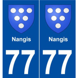 77 Nangis blason autocollant plaque stickers ville