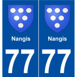 77 Nangis blason autocollant plaque stickers ville