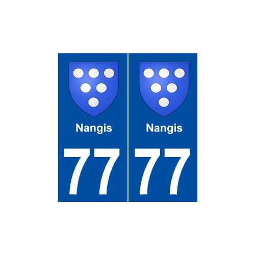 77 Nangis blason autocollant plaque stickers ville