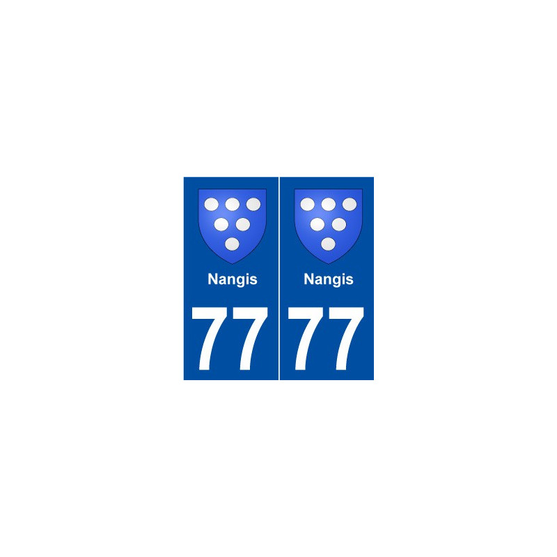 77 Nangis blason autocollant plaque stickers ville