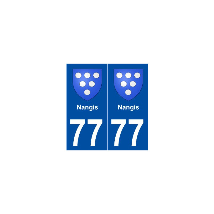 77 Nangis blason autocollant plaque stickers ville