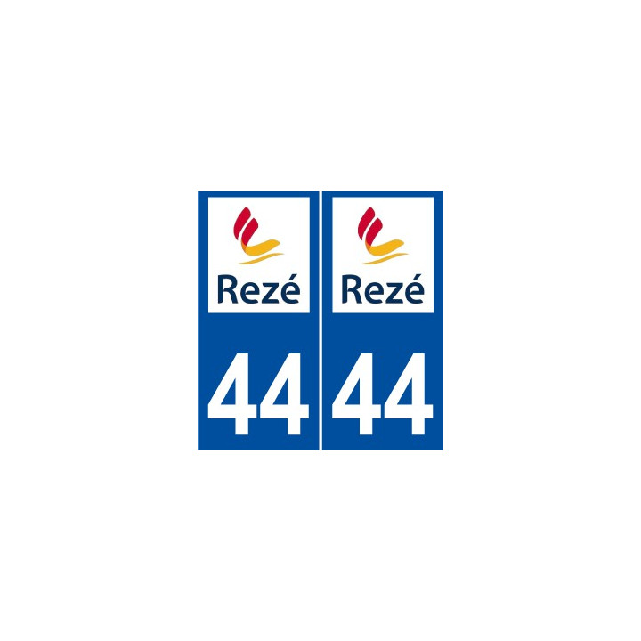 44 Rezé blason autocollant logo2 plaque stickers ville
