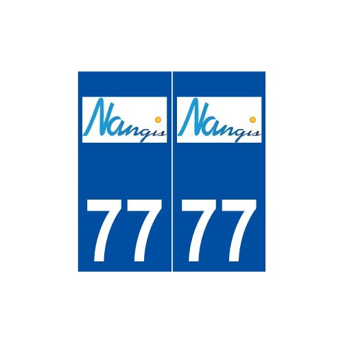 77 Nangis logo autocollant plaque stickers ville