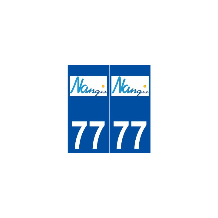 77 Nangis logo autocollant plaque stickers ville