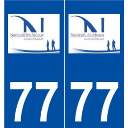 77 Nanteuil-lès-Meaux logo autocollant plaque stickers ville