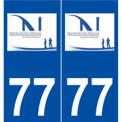 77 Nanteuil-lès-Meaux logo autocollant plaque stickers ville