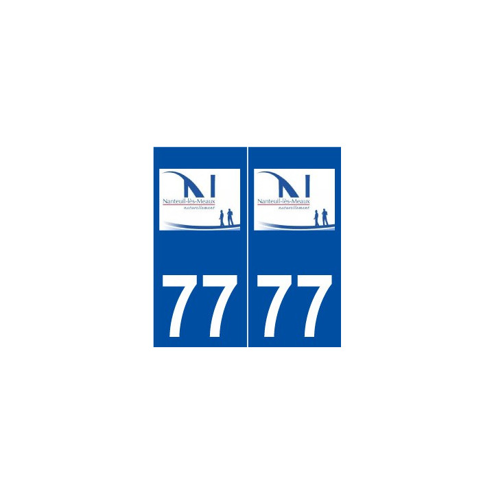 77 Nanteuil-lès-Meaux logo autocollant plaque stickers ville