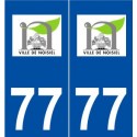 77 Noisiel logo autocollant plaque stickers ville