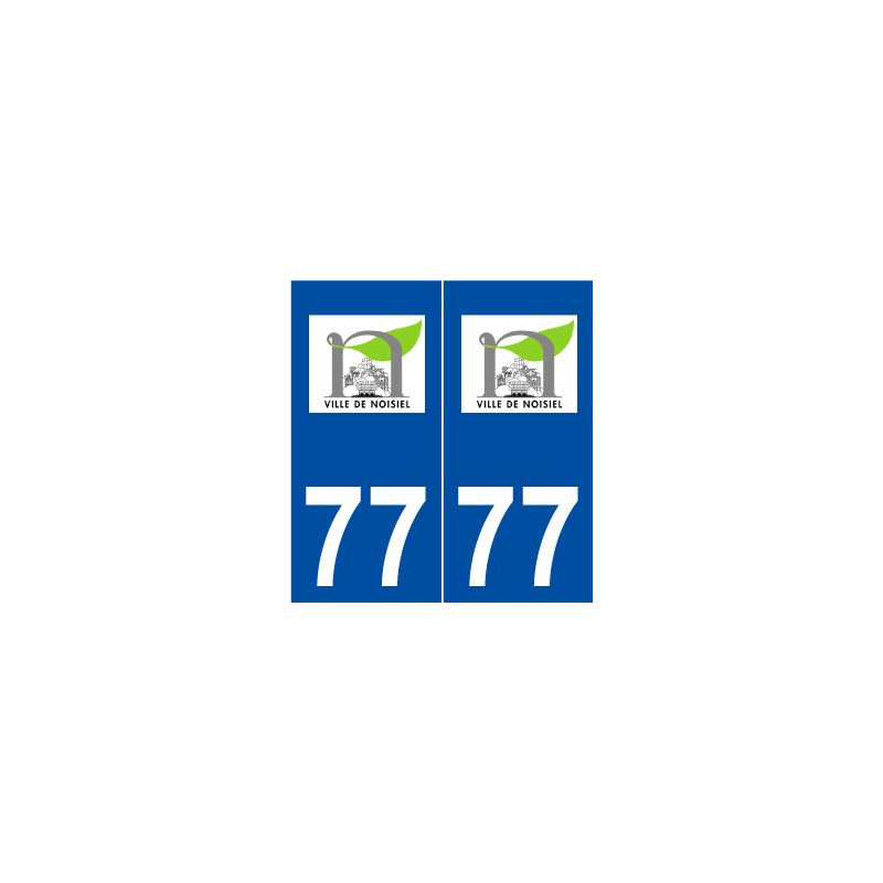 77 Noisiel logo autocollant plaque stickers ville