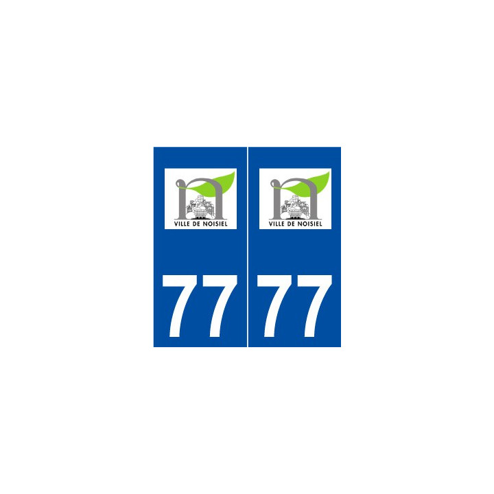 77 Noisiel logo autocollant plaque stickers ville