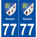 77 Noisiel blason autocollant plaque stickers ville