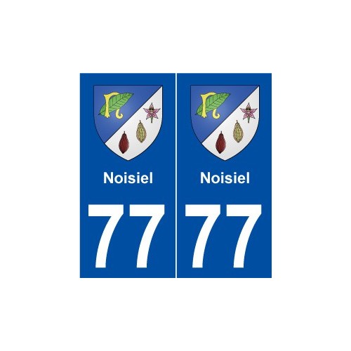 77 Noisiel blason autocollant plaque stickers ville