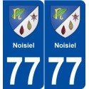 77 Noisiel blason autocollant plaque stickers ville