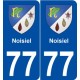 77 Noisiel blason autocollant plaque stickers ville