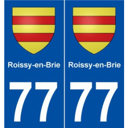 77 Roissy-en-Brie blason autocollant plaque stickers ville