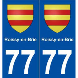 77 Roissy-en-Brie blason autocollant plaque stickers ville