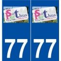 77 Saint-Pathus logo autocollant plaque stickers ville
