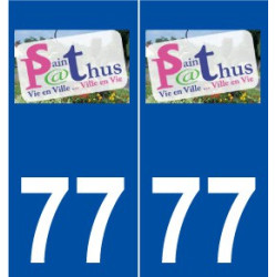 77 Saint-Pathus logo autocollant plaque stickers ville