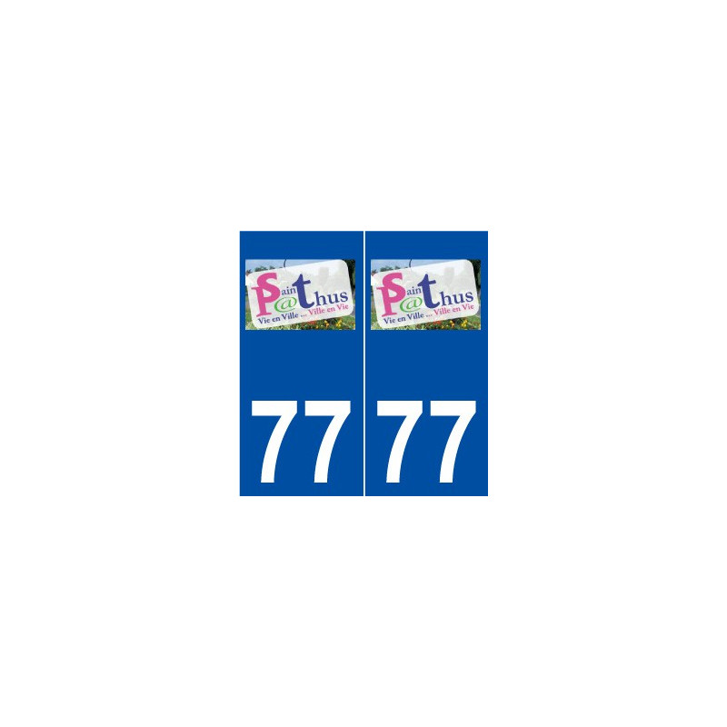 77 Saint-Pathus logo autocollant plaque stickers ville