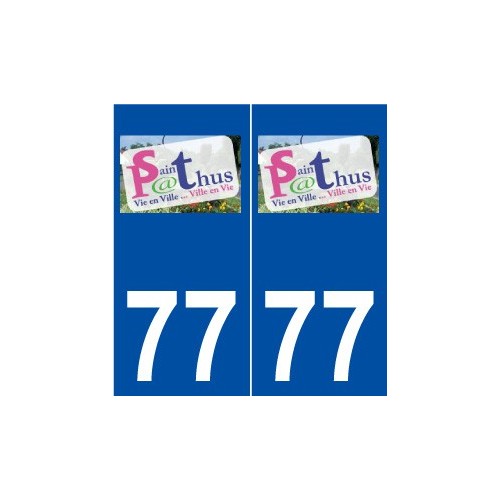 77 Saint-Pathus logo autocollant plaque stickers ville