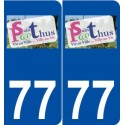77 Saint-Pathus logo autocollant plaque stickers ville