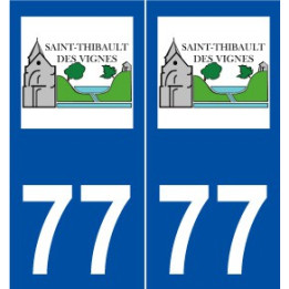 77 Saint-Thibault-des-Vignes logo autocollant plaque stickers ville