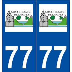 77 Saint-Thibault-des-Vignes logo autocollant plaque stickers ville