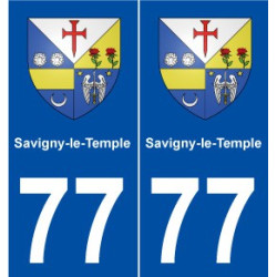 77 Savigny-le-Temple blason autocollant plaque stickers ville