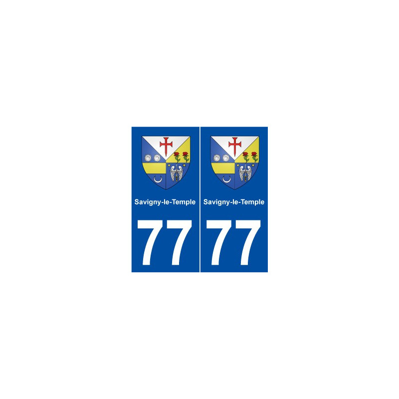 77 Savigny-le-Temple blason autocollant plaque stickers ville