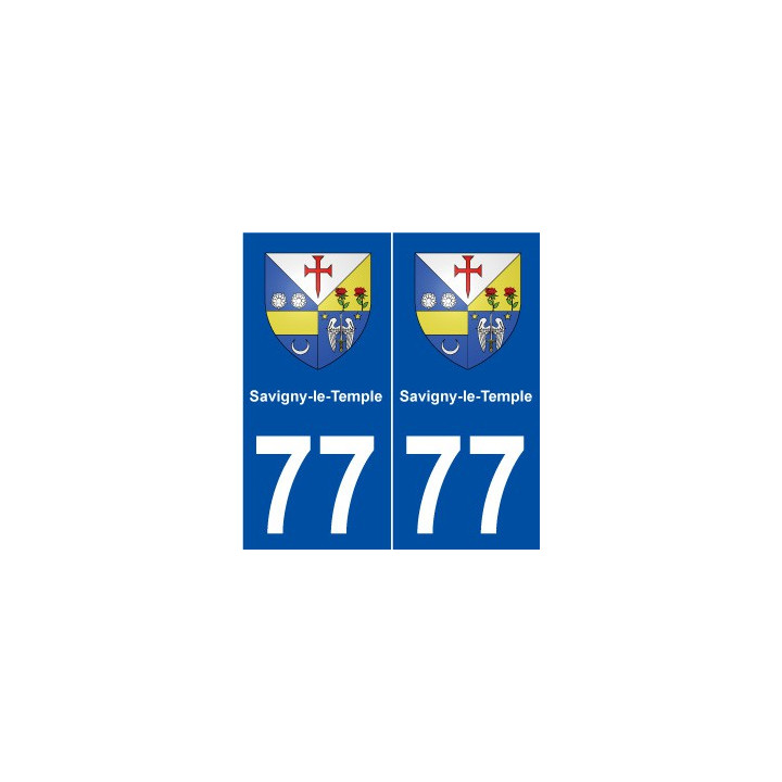 77 Savigny-le-Temple blason autocollant plaque stickers ville
