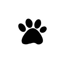 Autocollant empreinte animal patte stickers adhesif