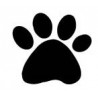 Autocollant empreinte animal patte stickers adhesif