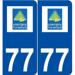 77 Savigny-le-Temple logo autocollant plaque stickers ville