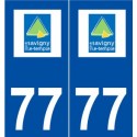 77 Savigny-le-Temple logo autocollant plaque stickers ville