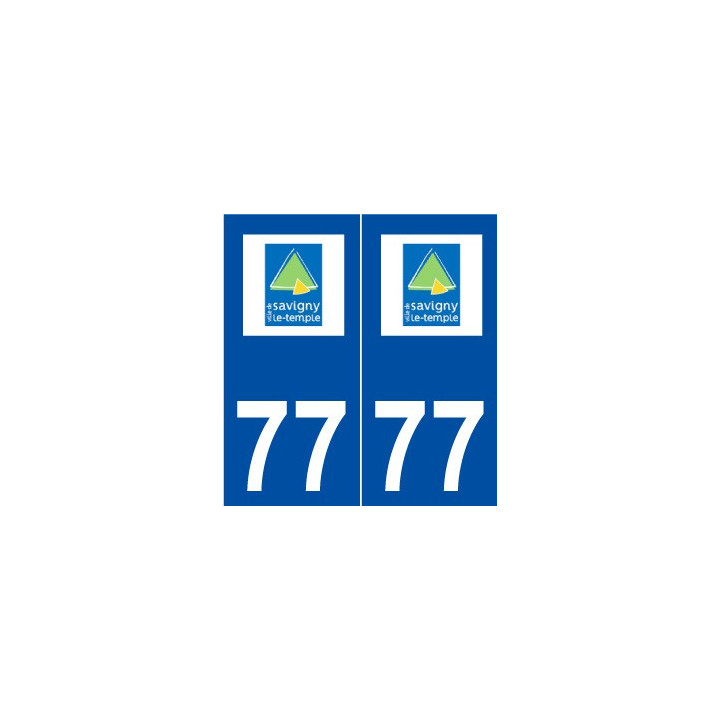 77 Savigny-le-Temple logo autocollant plaque stickers ville
