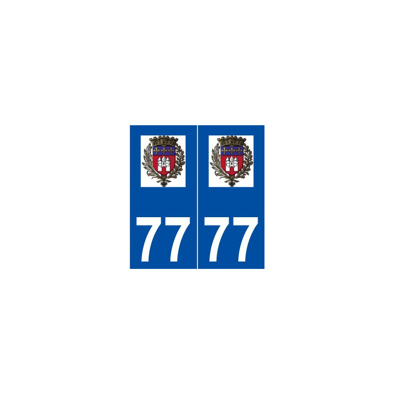 77 Tournan-en-Brie logo autocollant plaque stickers ville