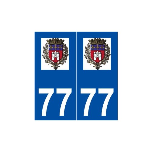 77 Tournan-en-Brie logo autocollant plaque stickers ville