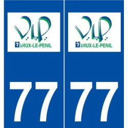 77 Vaux-le-Pénil logo autocollant plaque stickers ville