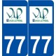 77 Vaux-le-Pénil logo autocollant plaque stickers ville