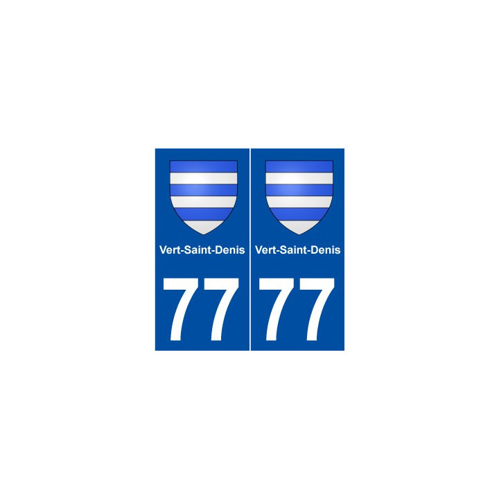 77 Vert-Saint-Denis blason autocollant plaque stickers ville