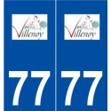 77 Villenoy logo autocollant plaque stickers ville